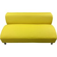 Секция дивана Мягкий офис Офис Комфорт двухместная желтая ОФК601ЖЛТ