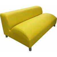 Секция дивана Мягкий офис Офис Комфорт двухместная желтая ОФК601ЖЛТ