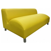 Секция дивана Мягкий офис Офис Комфорт двухместная желтая ОФК601ЖЛТ