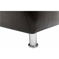 Секция дивана Мягкий офис Классик двухместная шоколадная КЛ602ШК