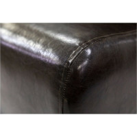 Секция дивана Мягкий офис Классик двухместная шоколадная КЛ602ШК