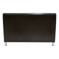 Секция дивана Мягкий офис Классик двухместная шоколадная КЛ602ШК