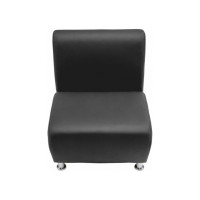 Секция дивана Мягкий офис Классик одноместная черная КЛ501ЧН