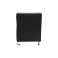 Секция дивана Мягкий офис Классик одноместная черная КЛ501ЧН