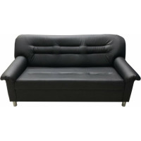 Диван Мягкий офис с механизмом трехместный черный МО301ЧН_MH