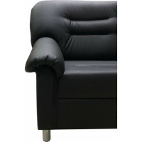 Диван Мягкий офис с механизмом трехместный черный МО301ЧН_MH