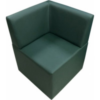 Угловая секция Мягкий офис Ритм зеленая РТ801ЗЛ