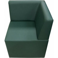 Угловая секция Мягкий офис Ритм зеленая РТ801ЗЛ