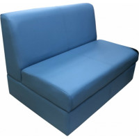 Секция дивана Мягкий офис Кардинал двухместная голубая КРД601ГЛ
