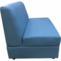 Секция дивана Мягкий офис Кардинал двухместная голубая КРД601ГЛ