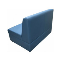 Секция дивана Мягкий офис Кардинал двухместная голубая КРД601ГЛ