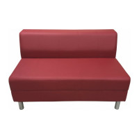 Секция дивана Мягкий офис Флагман двухместная красная ФЛ601КР