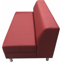 Секция дивана Мягкий офис Флагман двухместная красная ФЛ601КР