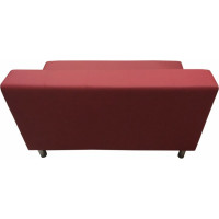 Секция дивана Мягкий офис Флагман двухместная красная ФЛ601КР