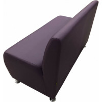 Секция дивана Мягкий офис Классик двухместная фиолетовая КЛ601ФЛ