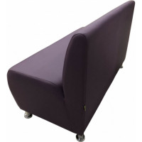 Секция дивана Мягкий офис Классик двухместная фиолетовая КЛ601ФЛ