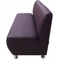 Секция дивана Мягкий офис Классик двухместная фиолетовая КЛ601ФЛ