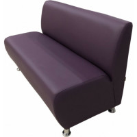Секция дивана Мягкий офис Классик двухместная фиолетовая КЛ601ФЛ