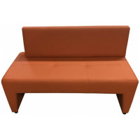 Диван Мягкий офис Ритм двухместный правый оранжевый РТRT201ОР