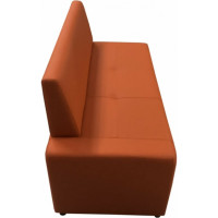 Диван Мягкий офис Ритм двухместный правый оранжевый РТRT201ОР