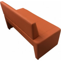 Диван Мягкий офис Ритм двухместный правый оранжевый РТRT201ОР