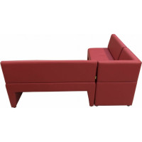 Угловой диван Мягкий офис Ритм красный РТ401КР