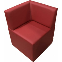 Угловой диван Мягкий офис Ритм красный РТ401КР