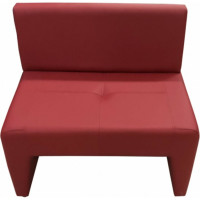 Угловой диван Мягкий офис Ритм красный РТ401КР