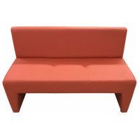 Диван Мягкий офис Ритм Oregon 23 двухместный морковный РТ201МРК