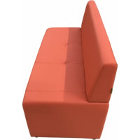 Диван Мягкий офис Ритм Oregon 23 двухместный морковный РТ201МРК