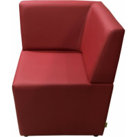 Угловая секция Мягкий офис Ритм красная РТ801КР