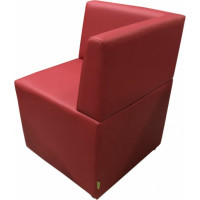 Угловая секция Мягкий офис Ритм красная РТ801КР