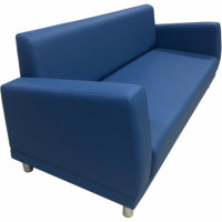 Диван Мягкий офис Неаполь трехместный синий НП301СН
