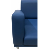 Диван Мягкий офис Неаполь трехместный синий НП301СН