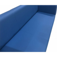 Диван Мягкий офис Неаполь трехместный синий НП301СН