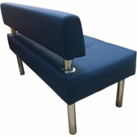 Секция дивана Мягкий офис Сатурн двухместная синяя СТР601СН