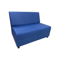 Секция дивана Мягкий офис Кардинал двухместная синяя КРД601СН