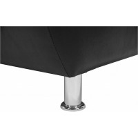 Секция дивана Мягкий офис Классик трехместная черная КЛ702ЧН