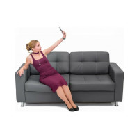 Диван Мягкий офис Офис Классик с механизмом трехместный серый ОК301СР_MH