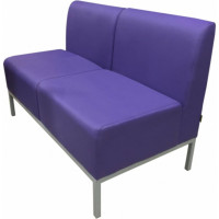Диван Мягкий офис Компакт двухместный фиолетовый МТКОМ201ФЛТ
