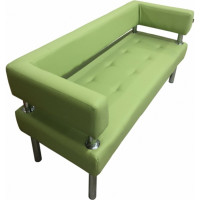 Диван Мягкий офис Сатурн трехместный салатовый СТР301СЛТ