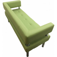 Диван Мягкий офис Сатурн трехместный салатовый СТР301СЛТ