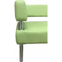 Диван Мягкий офис Сатурн трехместный салатовый СТР301СЛТ