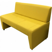 Диван Мягкий офис Ритм двухместный правый желтый РТRT201ЖЛТ