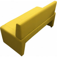 Диван Мягкий офис Ритм двухместный правый желтый РТRT201ЖЛТ