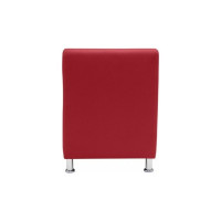 Секция дивана Мягкий офис Классик одноместная красная КЛ501КР