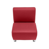 Секция дивана Мягкий офис Классик одноместная красная КЛ501КР