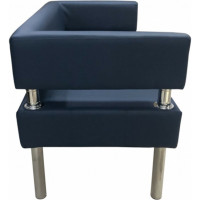 Диван Мягкий офис Сатурн двухместный темно-синий СТР201СН1