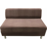 Секция дивана Мягкий офис Флагман двухместная коричневая ФЛ610КОР