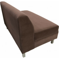 Секция дивана Мягкий офис Флагман двухместная коричневая ФЛ610КОР